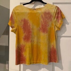 Tie Dye Velvet Velour Free People Shirt